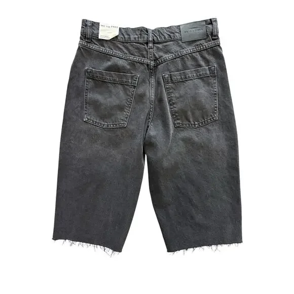 WE THE FREE FREE PEOPLE JAM SESSION RELAXED CAPRI NWT SIZE 27 ROCKSTEADY BLACK - Picture 5 of 10